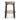 Aubrelle Walnut Barstool - Coconut Stripe