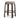 Aubrelle Walnut Barstool - Coconut Stripe