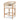 Chaney 65cm Natural Frame Barstool - Dawn Beige