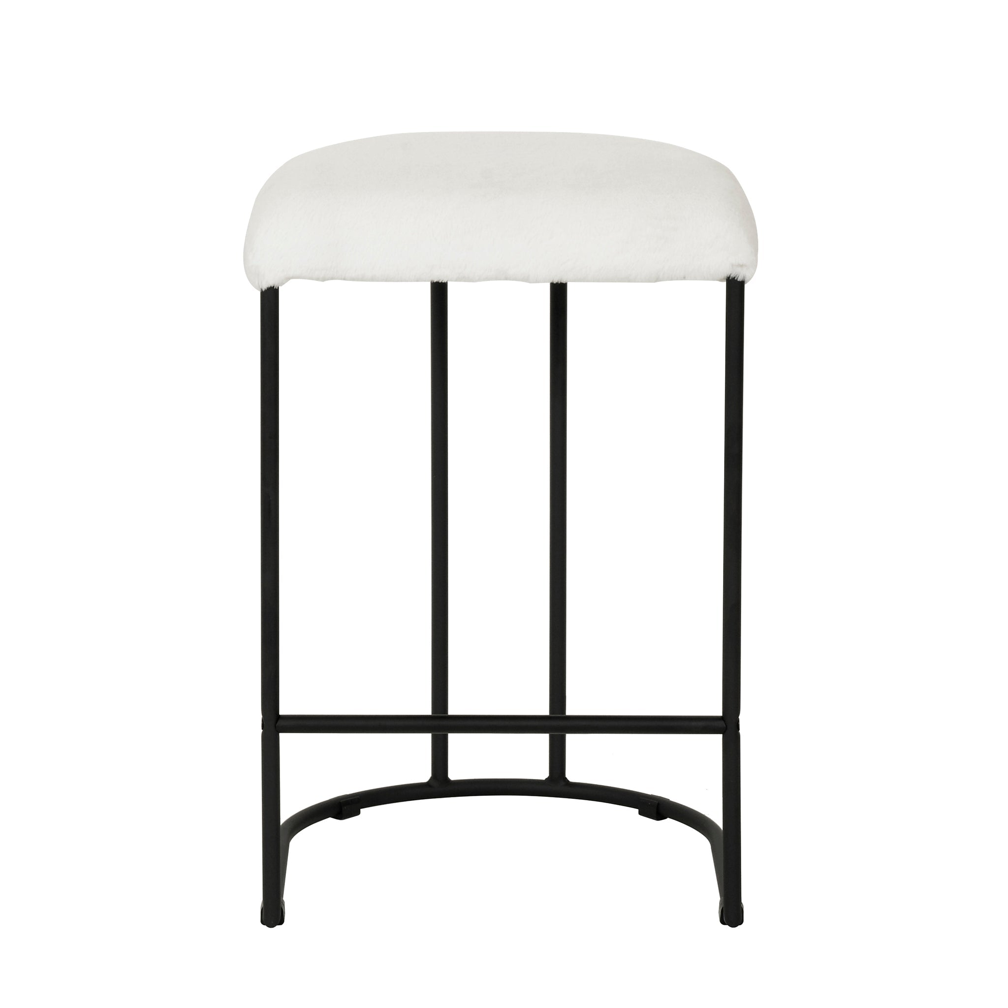 Galvan 65cm Bar Stool - Cloud Fur (Set of 2)
