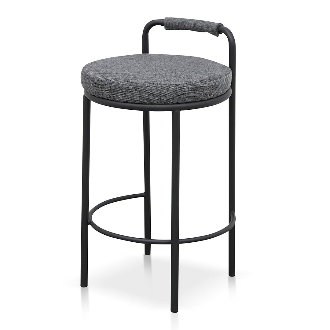Karimi 65cm Bar Stool - Charcoal Grey (Set of 2)