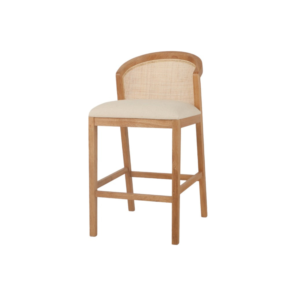 Margie Fabric Barstool - Dawn Beige