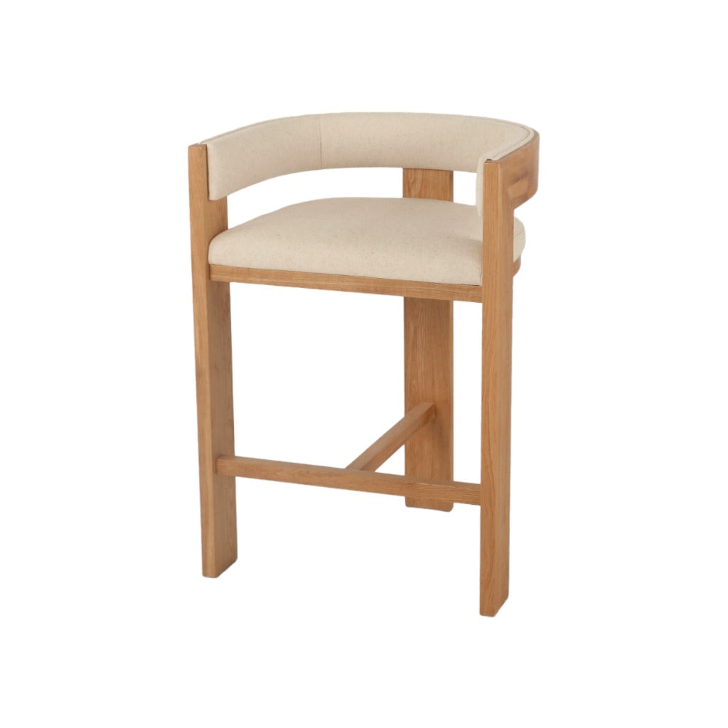 Miles Natural Barstool - Dawn Beige