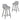 Cody 68cm Fabric Bar Stool - Spec Grey (Set of 2)