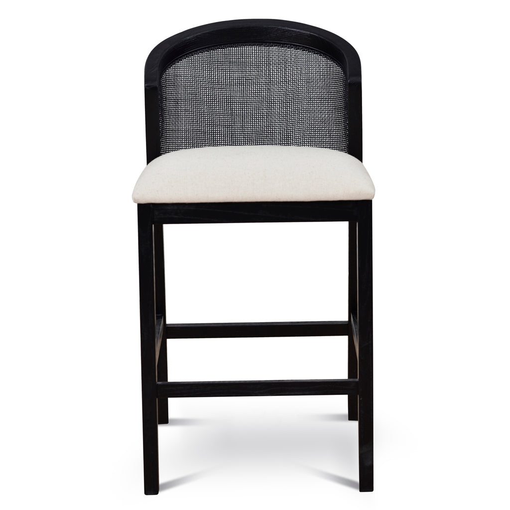 Margie Black Elm Barstool - Dawn Beige
