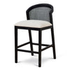 Margie Black Elm Barstool - Dawn Beige
