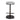 Jovan 68cm Brush Black Bar Stool - Silver Grey Boucle
