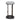Jovan 68cm Brush Black Bar Stool - Silver Grey Boucle