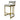 Adela Silver Grey Boucle Bar Stool - Golden Base