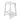 Judy 62cm Bar Stool - White