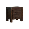 Noor Bedside Table - Chocolate