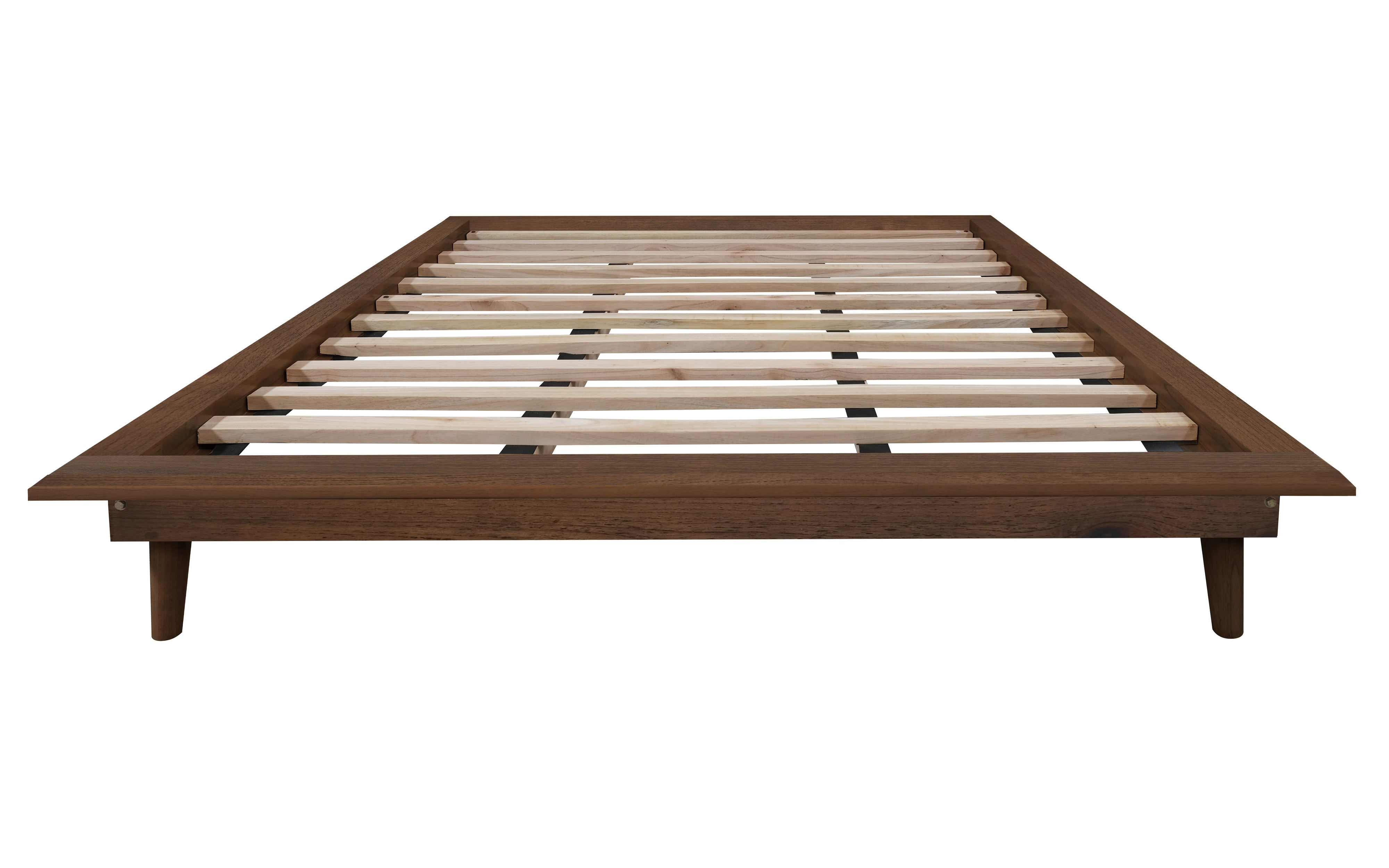 Gatsby Queen Size Platform Bed Base - Walnut