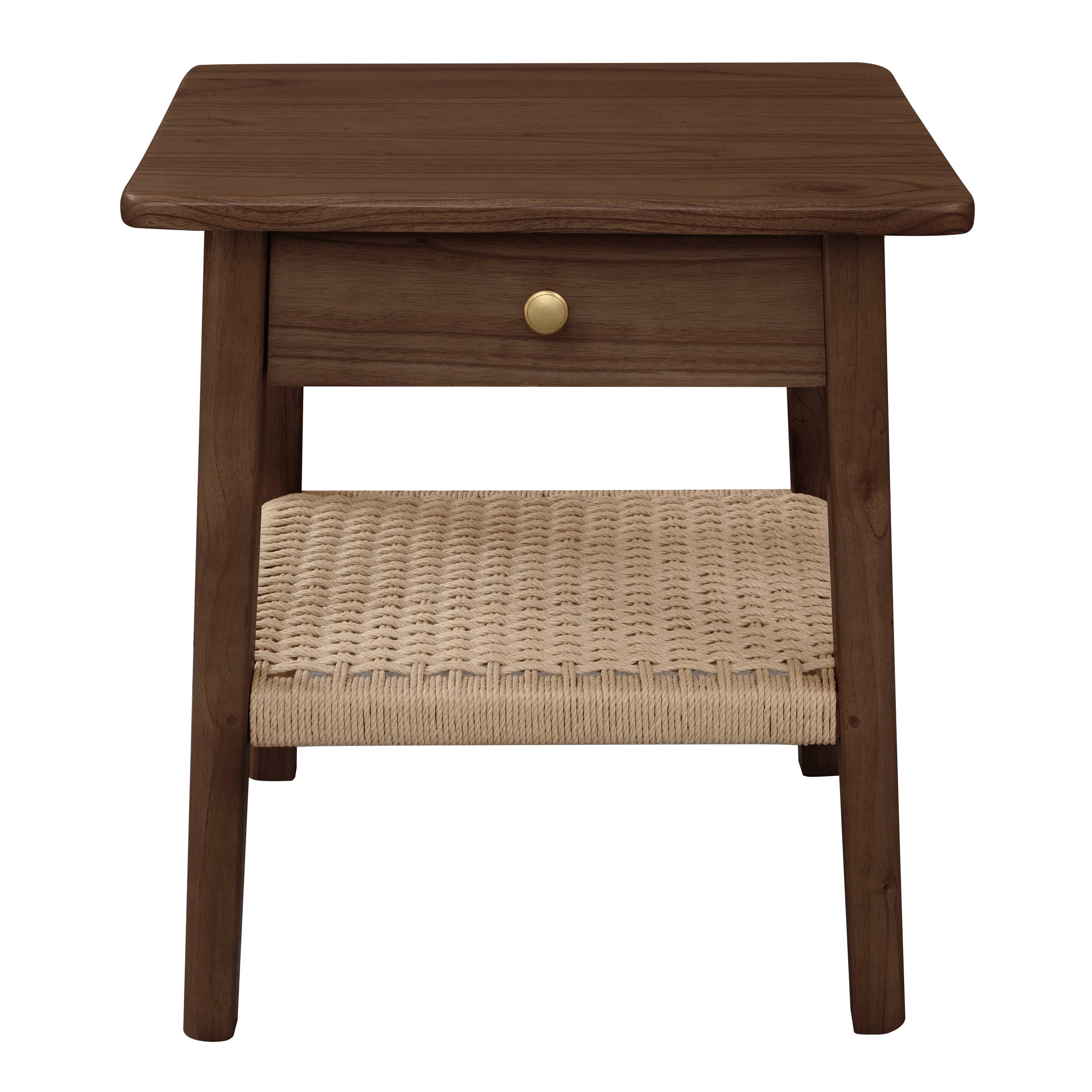 Kelly 1-Drawer Bedside Table - Walnut