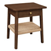 Kelly 1-Drawer Bedside Table - Walnut