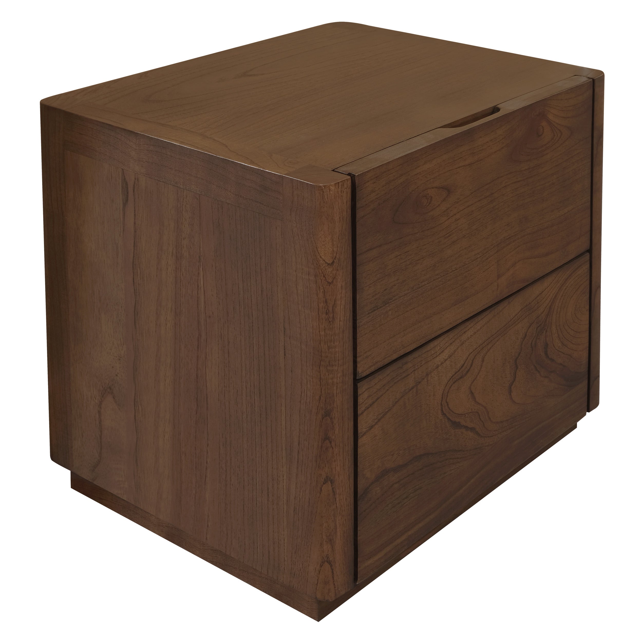 Gatsby 2-Drawer Bedside Table - Walnut