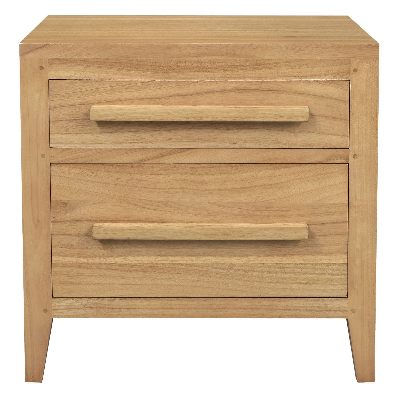 Dion 2 Drawer Bedside Table - Natural