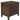 Dion 2 Drawer Bedside Table - Walnut