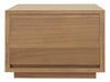 Oscar 1 Drawer Low Bed Side Table - Natural