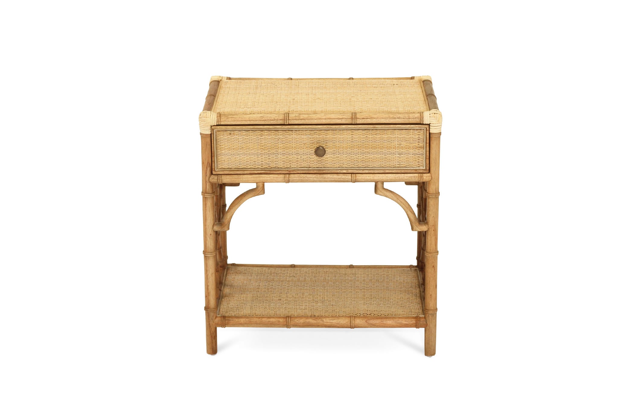 Chippendale Bedside Table - Weathered Oak