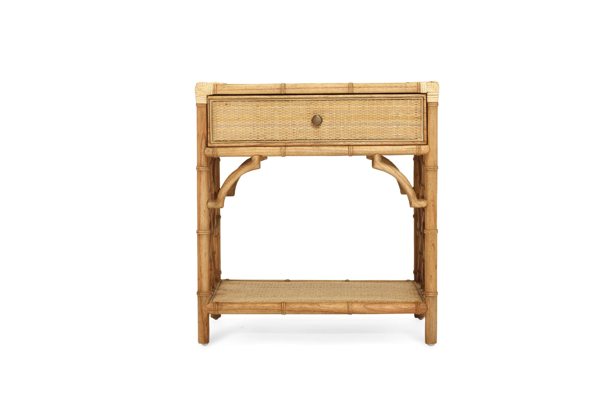 Chippendale Bedside Table - Weathered Oak