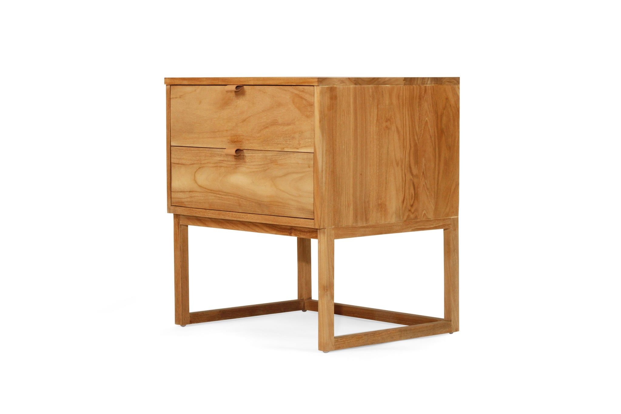Flynn Bedside Table - 2 Drawer - Natural