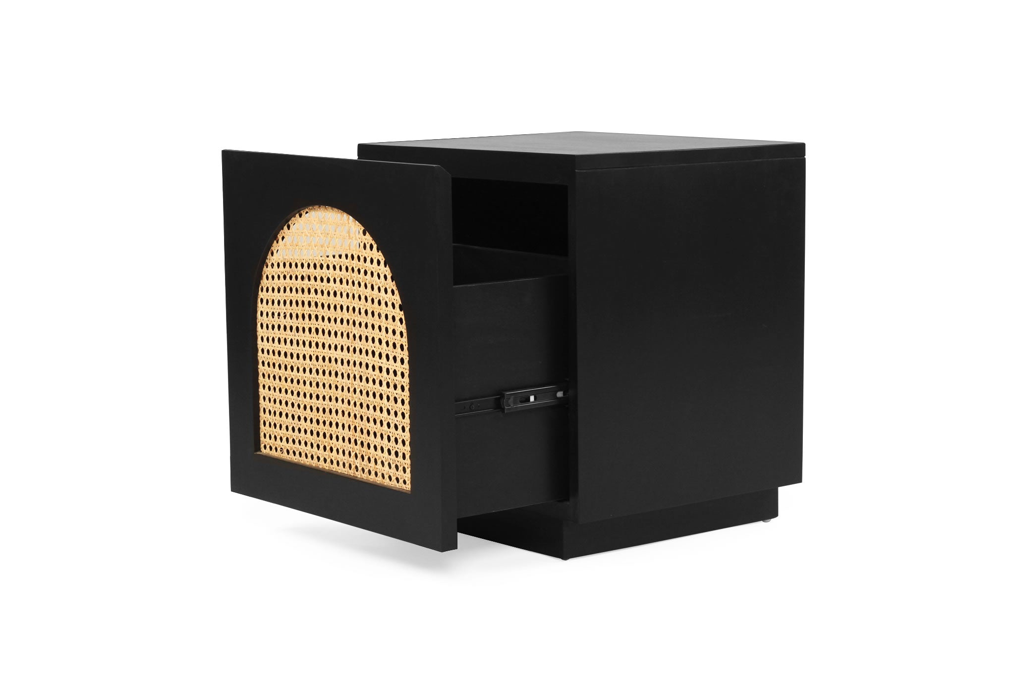Ryan Bedside Table - Black