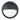Bulkhead 12W Round Black 4K IP66 OD 300mm Eyelid 500 Lm