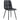 Fiorenza Dining Chair - Black Faux Leather/Black Powdercoated Leg