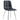 Fiorenza Dining Chair - Black Faux Leather/Chrome Leg