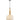 Pendant ES 72W Large Frosted Wine Glass Ribbed W/Brass Highlight OD 250 X H430mm