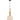 Pendant ES 72W Small Frosted Wine Glass Ribbed W/Brass Highlight OD 200 X H380mm