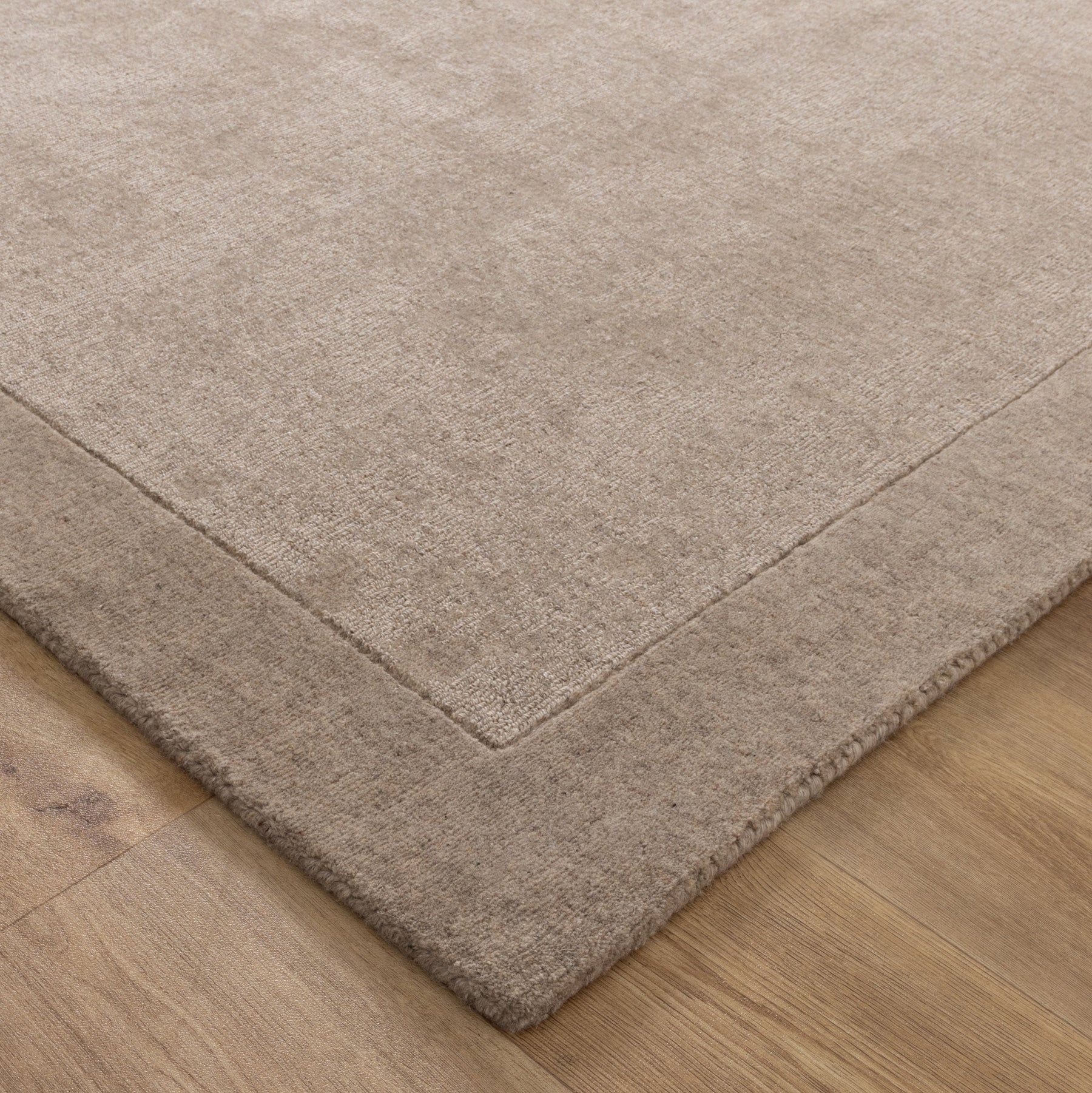 Seda Caramel Border Wool Rug