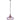 Pendant SES 72W Purple Wine Glass Ribbed W/Brass Highlight OD 180 X H190mm