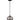 Pendant S/M LED Smokey Black Glass W/Segments Ellipse 5W Tri 3K/4K/6K 182 Lm