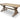 Winston 2m Reclaimed Elm Wood Dining Table - Rustic Natural