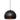 Pendant ES 40W Black Embossed Dome W/Gold Interior OD 350mm