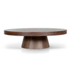 Erna 1.1m Round Coffee Table - Walnut