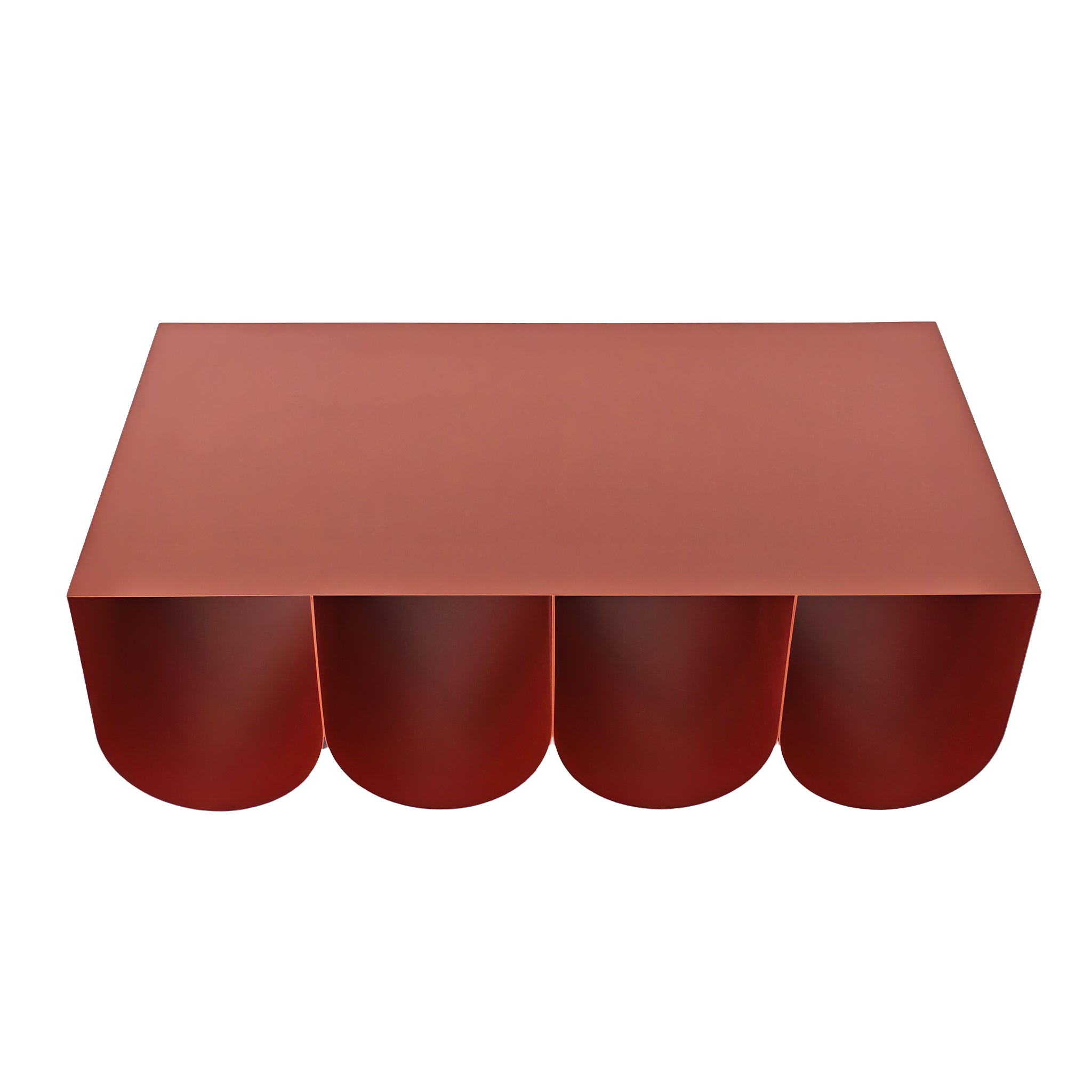 Vionta 1.1cm Coffee Table - Burgundy Red