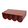 Vionta 1.1cm Coffee Table - Burgundy Red