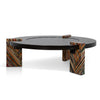 Callisto 93cm Round Coffee Table - Black