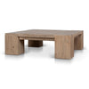 Mirka 1.1m Elm Square Coffee Table - Natural