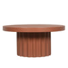 Sovana 90cm Concrete Coffee Table - Terracotta
