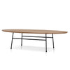 Linda 117.5cm Natural Ash Coffee Table - Black Legs