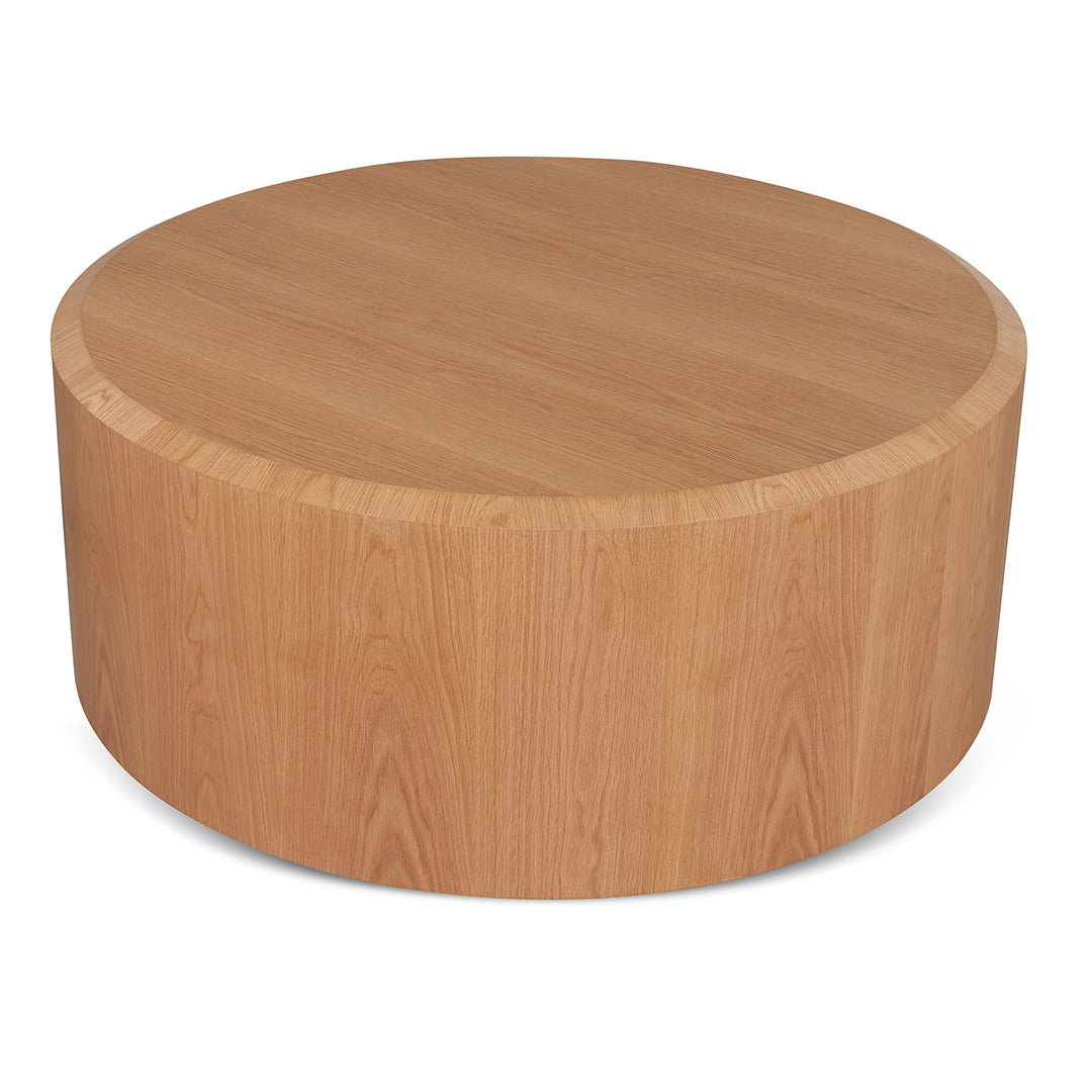 Selma 1.2m Round 50cm High Plinth - Natural Oak
