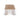 Sorina 1.2m Travertine Top Coffee Table - White Base