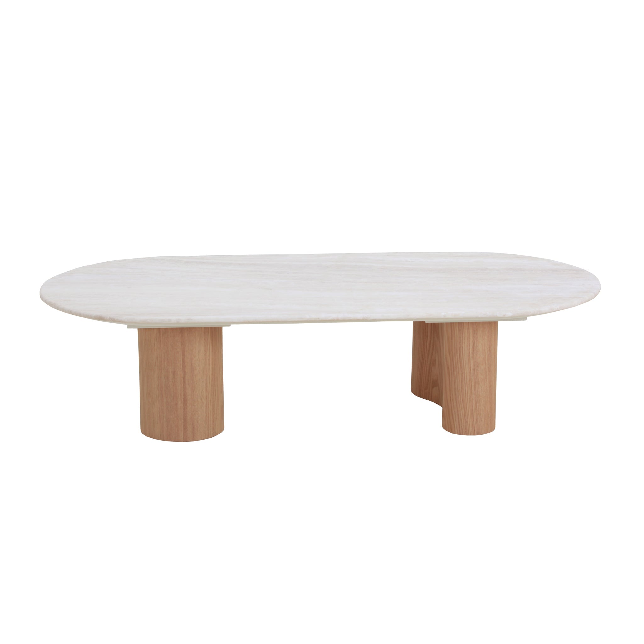 Nasim 1.5m Travertine Top Coffee Table - Natural