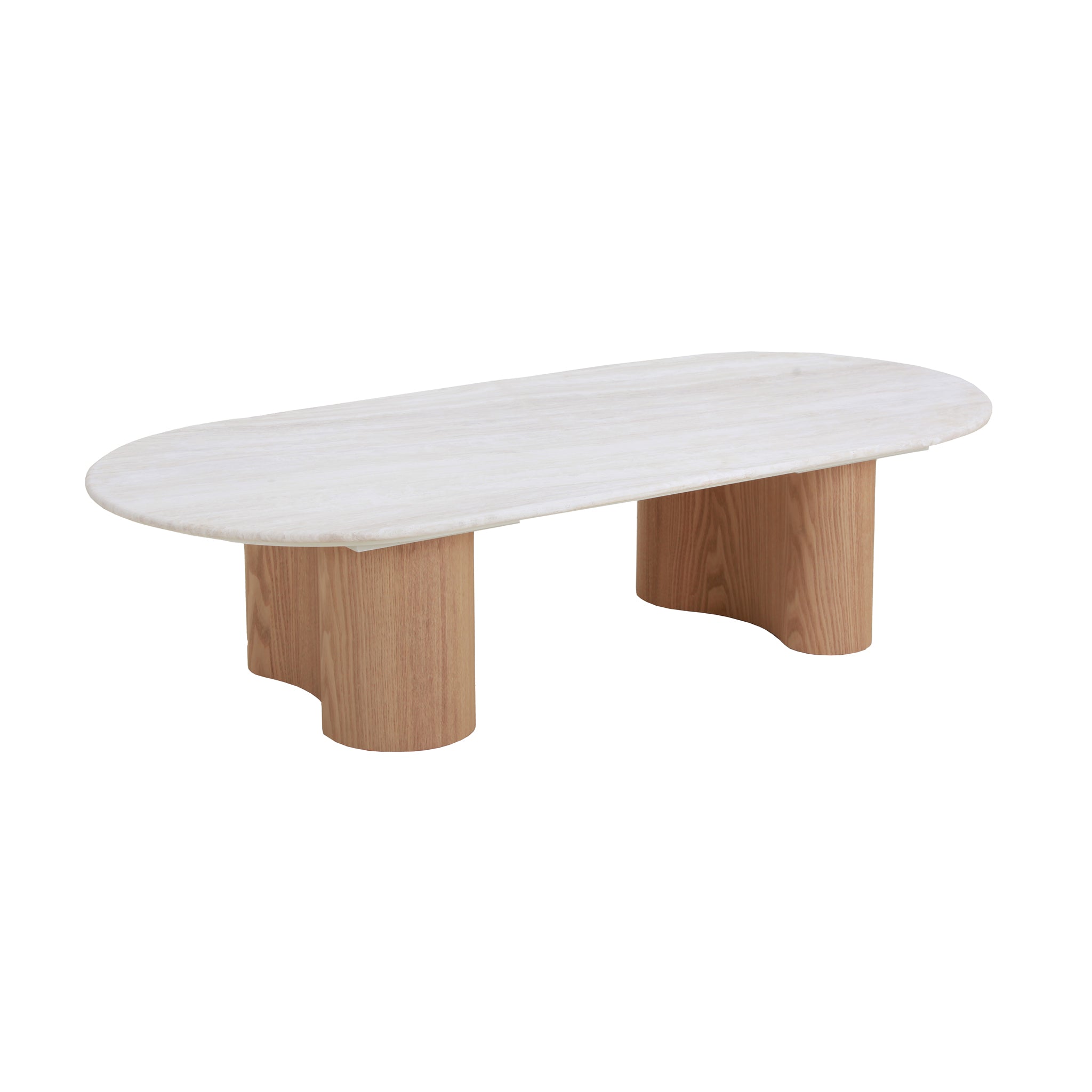 Nasim 1.5m Travertine Top Coffee Table - Natural