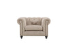 Chanah Armchair - Natural Fabric