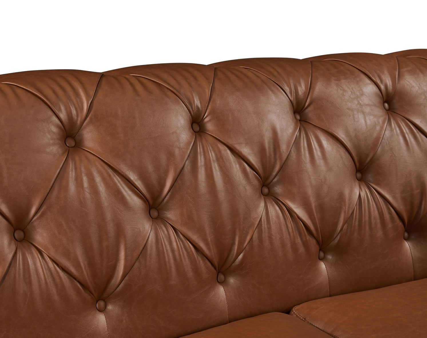 Balas 2 Seater Sofa - Tan Faux Leather