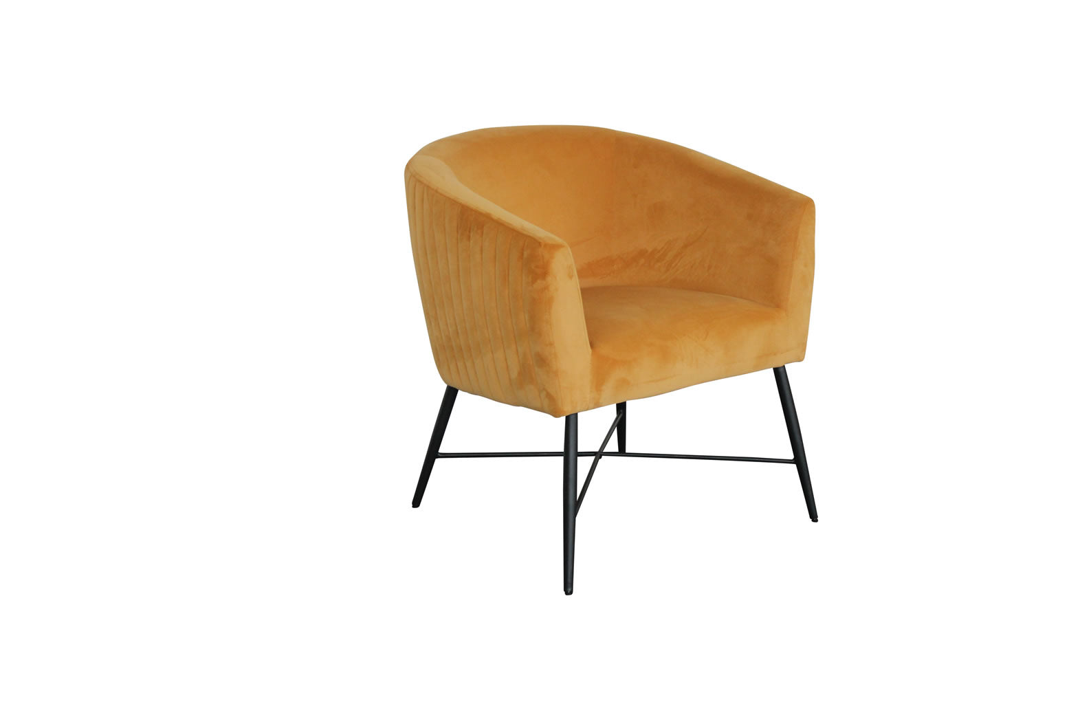 Creola Chair - Yellow Velvet